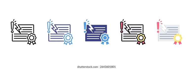 Infringement Multi Style Icon Set