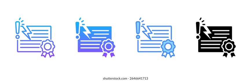Infringement Multi Style Icon Set
