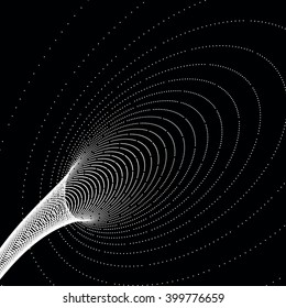 Infundibular futuristic  structure   - vector illustration 