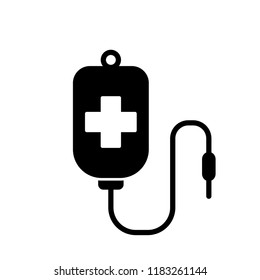infuse - blood bag icon vector
