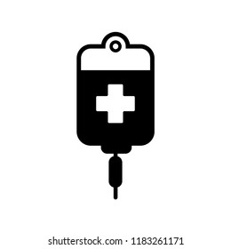 infuse - blood bag icon vector