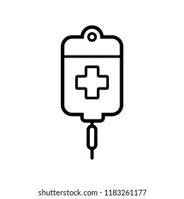 infuse - blood bag icon vector