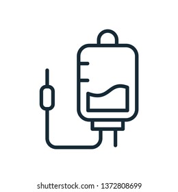 Infuse blood bag icon vector templates