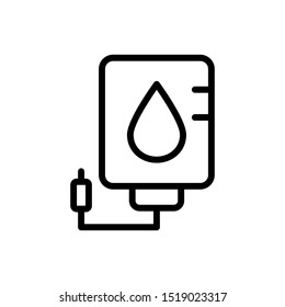 Infuse blood bag icon vector design template