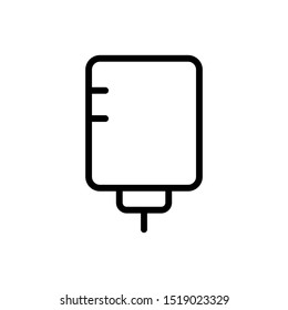 Infuse blood bag icon vector design template