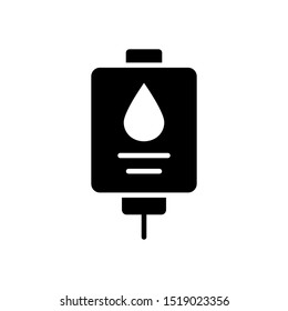 Infuse blood bag icon vector design template