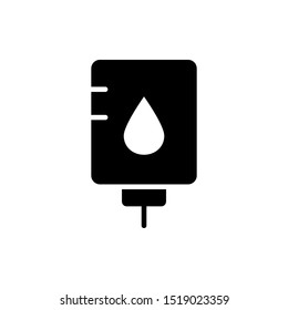 Infuse blood bag icon vector design template