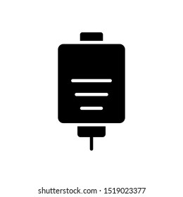 Infuse blood bag icon vector design template