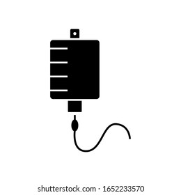 Ilustración vectorial del icono de la bolsa de sangre