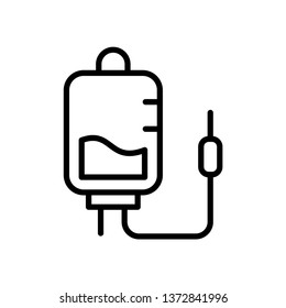 Infuse blood icon vector