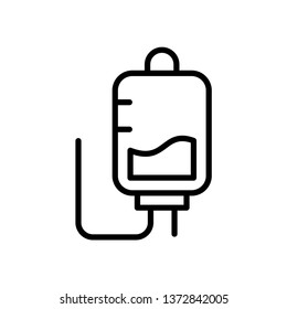 Infuse blood icon vector