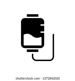 Infuse blood icon vector
