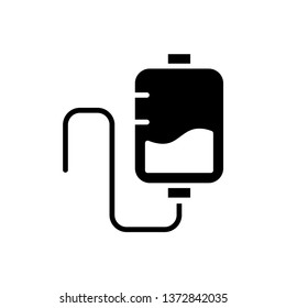 Infuse blood icon vector