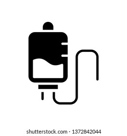 Infuse blood icon vector