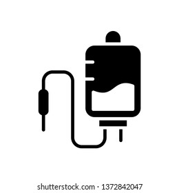 Infuse blood icon vector