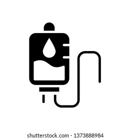 Infuse blood icon vector