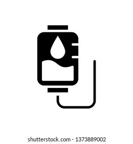 Infuse blood icon vector