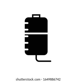 Infuse with glyph icon vector