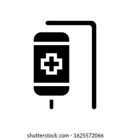 Infuse glyph icon vector illustration logo template for many purposes. Isolated on white background.