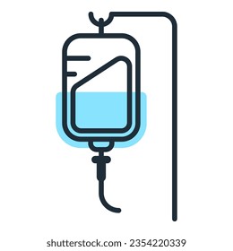 Infuse icon, iv bag icon