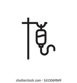 icono de infusión, diseño de estilo de línea