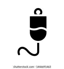 Infuse icon transfusion , template logo design science 

profesional , vector emblem isolated illustration , outline 

solid background white