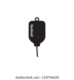 Infuse icon in trendy flat style, blood bag icon, iv bag,intravenous bag.