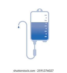 infuse icon in trendy flat style, blood bag icon, iv bag,intravenous bag. eps10