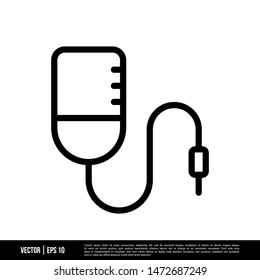 Infuse Icon Vector Illustration Logo Template