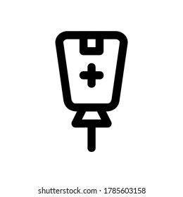 Infuse Icon Vector. Medical Drip Icon. line style.
