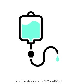 Infuse icon vector on white background