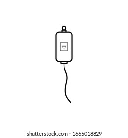 plantilla vectorial de icono de infusión. Diseño de estilo de contorno infundido