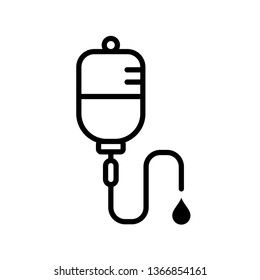 infuse - medical icon vector