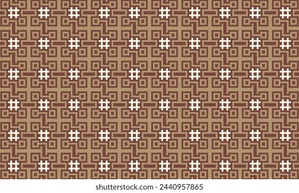 Infuse your designs with earthy elegance using this captivating brown geometric pattern.
