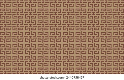 Verwöhnen Sie Ihre Designs mit erdiger Eleganz mit diesem fesselnden braunen geometrischen Muster.