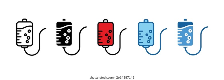 Infusion Bag Icon Element For Design