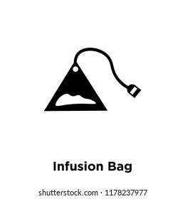 Infusion Bag icon vector isolated on white background, logo concept of Infusion Bag sign on transparent background, filled black symbol