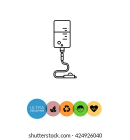 Infusion Drip Line Icon