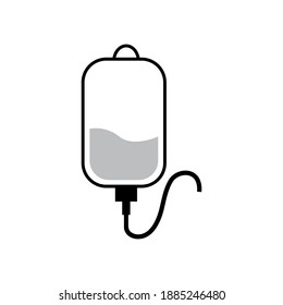 Designvorlage für Infusionssymbol, Vektorgrafik einzeln