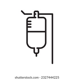 plantilla vectorial de diseño de icono de perfusión