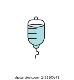 Infusionssymbol-Logo, Vektordesign