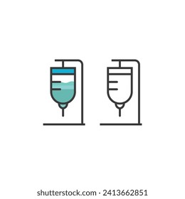 Infusionssymbol-Vektordesign-Vorlage