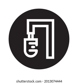 infusion icon solid style vector for your web, mobile app logo UI design