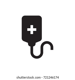 infusion icon vector.  glyph style