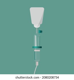 Infusion icon vector. 
The slow injection of a substance into a vein or tissue.