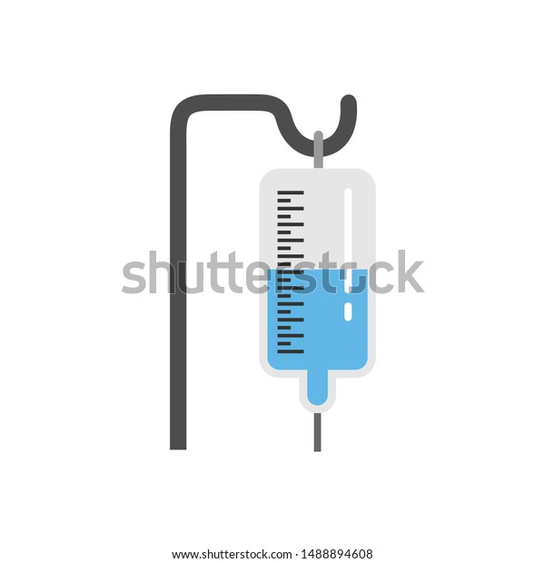 Infusion Medical Illustration Clipart Vector Stock Vektor Royaltyfri