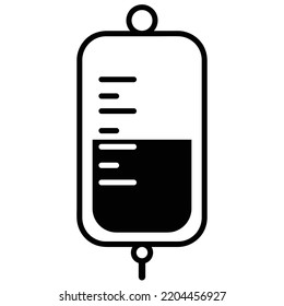 Infusion Medicine Health Icon Black White Stock Vector (Royalty Free ...