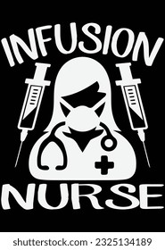 
Infusion Nurse Art eps cut file for cutting machine