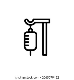 Infusión con el vector de iconos de contorno