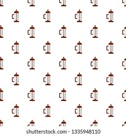 Infusion pot pattern seamless vector repeat for any web design